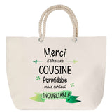 Sac Fête des Mères Mamie Famille Idée Cadeau anniversaire Noël Travail Boulot Métier Départ Retraite Collègue Femme cabas shopping plage