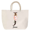 Sac Fête des Mères Mamie Famille Idée Cadeau anniversaire Noël Travail Boulot Métier Départ Retraite Collègue Femme cabas shopping plage