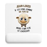 Tapis de souris ergonomique avec repose-poignet, accessoire bureau pour femme et homme, fête des pères, cadeau pas cher, idée cadeau fête des mères, secret santa, départ à la retraite, télétravail et gaming