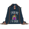 sac a dos bleu coton recycle avec pochette idee cadeau originale pour collegue ami prof ou membre de la famille cadeau mixte noel anniversaire secret santa ou depart au travail sac leger pratique et ecologique design breton moderne