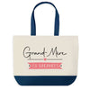 Sac de shopping bleu Grand-Mère en Vacances