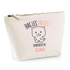 Trousse pochette de rangement maquillage Fête des Mères Mamie Famille Idée Cadeau anniversaire Noël Travail Boulot Métier Départ Retraite Collègue Femme