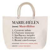 Sac Fête des Mères Mamie Famille Idée Cadeau anniversaire Noël Travail Boulot Métier Départ Retraite Collègue Femme cabas shopping plage
