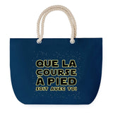 Sac de plage Bleu anse corde Course à Pied soit avec toi