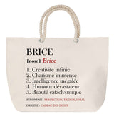 Sac Fête des Mères Mamie Famille Idée Cadeau anniversaire Noël Travail Boulot Métier Départ Retraite Collègue Femme cabas shopping plage