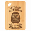Planche bambou gravée personnalisée femme idée cadeau Fête des Mères apéro 30×20 prénom cuisine plateau fromage anniversaire noel maman mamie