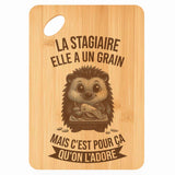 Planche bambou gravée personnalisée femme idée cadeau Fête des Mères apéro 30×20 prénom cuisine plateau fromage anniversaire noel maman mamie