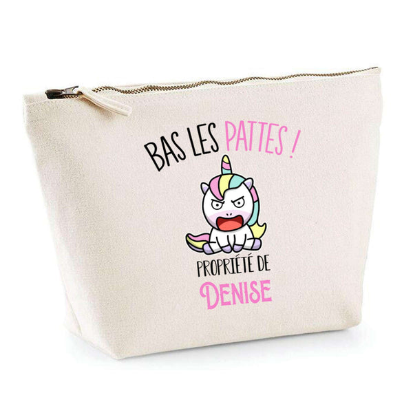 Trousse pochette de rangement maquillage Fête des Mères Mamie Famille Idée Cadeau anniversaire Noël Travail Boulot Métier Départ Retraite Collègue Femme