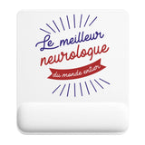 Tapis de souris ergonomique avec repose-poignet, accessoire bureau pour femme et homme, fête des pères, cadeau pas cher, idée cadeau fête des mères, secret santa, départ à la retraite, télétravail et gaming