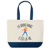 Sac de shopping bleu Cardio Dance c'est la Vie