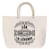 Sac Fête des Mères Mamie Famille Idée Cadeau anniversaire Noël Travail Boulot Métier Départ Retraite Collègue Femme cabas shopping plage
