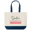 Sac de shopping bleu Docteur en Vacances