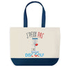 Sac de shopping bleu J'peux pas Disc Golf