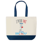 Sac de shopping bleu J'peux pas Disc Golf