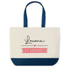 Sac de shopping bleu Louane en Vacances