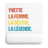 Tapis de souris ergonomique avec repose-poignet, accessoire bureau pour femme et homme, fête des pères, cadeau pas cher, idée cadeau fête des mères, secret santa, départ à la retraite, télétravail et gaming