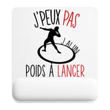 Tapis de souris ergonomique avec repose-poignet, accessoire bureau pour femme et homme, fête des pères, cadeau pas cher, idée cadeau fête des mères, secret santa, départ à la retraite, télétravail et gaming