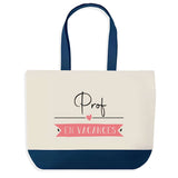 Sac de shopping bleu Prof en Vacances
