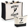 Cabas homme ou femme sac plage ou shopping tote bag pochette trousse Idée cadeau original pour anniversaire Noël travail départ retraite collègue famille fete des mères fetes des pères papa maman mamie papi