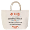 Sac Fête des Mères Mamie Famille Idée Cadeau anniversaire Noël Travail Boulot Métier Départ Retraite Collègue Femme cabas shopping plage