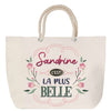 Sac Fête des Mères Mamie Famille Idée Cadeau anniversaire Noël Travail Boulot Métier Départ Retraite Collègue Femme cabas shopping plage