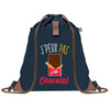 sac a dos bleu coton recycle avec pochette idee cadeau originale pour collegue ami prof ou membre de la famille cadeau mixte noel anniversaire secret santa ou depart au travail sac leger pratique et ecologique design breton moderne