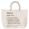 Sac Fête des Mères Mamie Famille Idée Cadeau anniversaire Noël Travail Boulot Métier Départ Retraite Collègue Femme cabas shopping plage