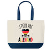 Sac de shopping bleu J'peux pas Allemand