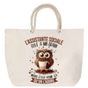 Sac Fête des Mères Mamie Famille Idée Cadeau anniversaire Noël Travail Boulot Métier Départ Retraite Collègue Femme cabas shopping plage
