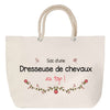 Sac Fête des Mères Mamie Famille Idée Cadeau anniversaire Noël Travail Boulot Métier Départ Retraite Collègue Femme cabas shopping plage