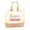 Sac Jute Fête des Mères Fêtes des Pères Mamie Papi Famille Idée Cadeau anniversaire Noël Travail Boulot Métier Départ Retraite Collègue Femme Homme