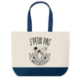Sac de shopping bleu J'peux pas Waterpolo