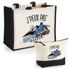 Cabas homme ou femme sac plage ou shopping tote bag pochette trousse Idée cadeau original pour anniversaire Noël travail départ retraite collègue famille fete des mères fetes des pères papa maman mamie papi
