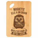 Planche bambou gravée personnalisée femme idée cadeau Fête des Mères apéro 30×20 prénom cuisine plateau fromage anniversaire noel maman mamie