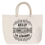 Sac Fête des Mères Mamie Famille Idée Cadeau anniversaire Noël Travail Boulot Métier Départ Retraite Collègue Femme cabas shopping plage