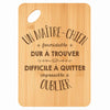 Planche bambou gravée personnalisée homme idée cadeau Fête des Pères apéro 30×20 prénom cuisine plateau fromage anniversaire noel papa papi 