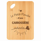 Planche bambou gravée personnalisée femme idée cadeau Fête des Mères apéro 30×20 prénom cuisine plateau fromage anniversaire noel maman mamie