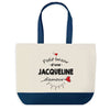 Sac de shopping bleu Bazar d'une Jacqueline d'amour