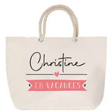Sac Fête des Mères Mamie Famille Idée Cadeau anniversaire Noël Travail Boulot Métier Départ Retraite Collègue Femme cabas shopping plage