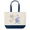 Sac de shopping bleu Dresseuse de Chevaux Les Autres vs Moi