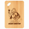 Planche bambou gravée personnalisée femme idée cadeau Fête des Mères apéro 30×20 prénom cuisine plateau fromage anniversaire noel maman mamie