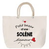Sac Fête des Mères Mamie Famille Idée Cadeau anniversaire Noël Travail Boulot Métier Départ Retraite Collègue Femme cabas shopping plage