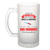 Chope de bière personnalisé, idée cadeau pour maman, femme ou collègue. Parfait pour Noël, anniversaire, fête des mères ou Secret Santa.