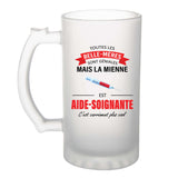 Chope de bière personnalisé, idée cadeau pour maman, femme ou collègue. Parfait pour Noël, anniversaire, fête des mères ou Secret Santa.
