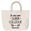 Sac Fête des Mères Mamie Famille Idée Cadeau anniversaire Noël Travail Boulot Métier Départ Retraite Collègue Femme cabas shopping plage