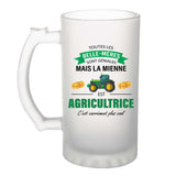 Chope de bière personnalisé, idée cadeau pour maman, femme ou collègue. Parfait pour Noël, anniversaire, fête des mères ou Secret Santa.