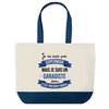 Sac de shopping bleu Garagiste Superman