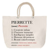 Sac Fête des Mères Mamie Famille Idée Cadeau anniversaire Noël Travail Boulot Métier Départ Retraite Collègue Femme cabas shopping plage