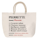 Sac Fête des Mères Mamie Famille Idée Cadeau anniversaire Noël Travail Boulot Métier Départ Retraite Collègue Femme cabas shopping plage
