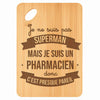 Planche bambou gravée personnalisée homme idée cadeau Fête des Pères apéro 30×20 prénom cuisine plateau fromage anniversaire noel papa papi 